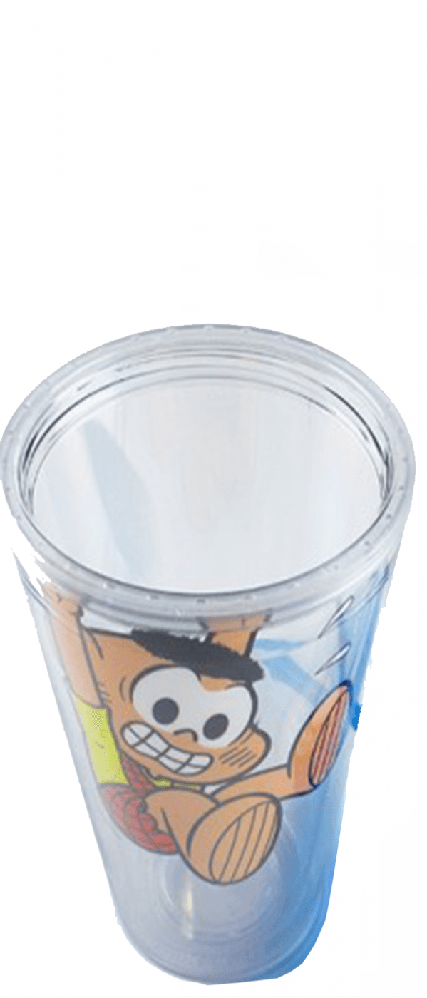 Copo Com Canudo - Turma da Mônica - Cascão