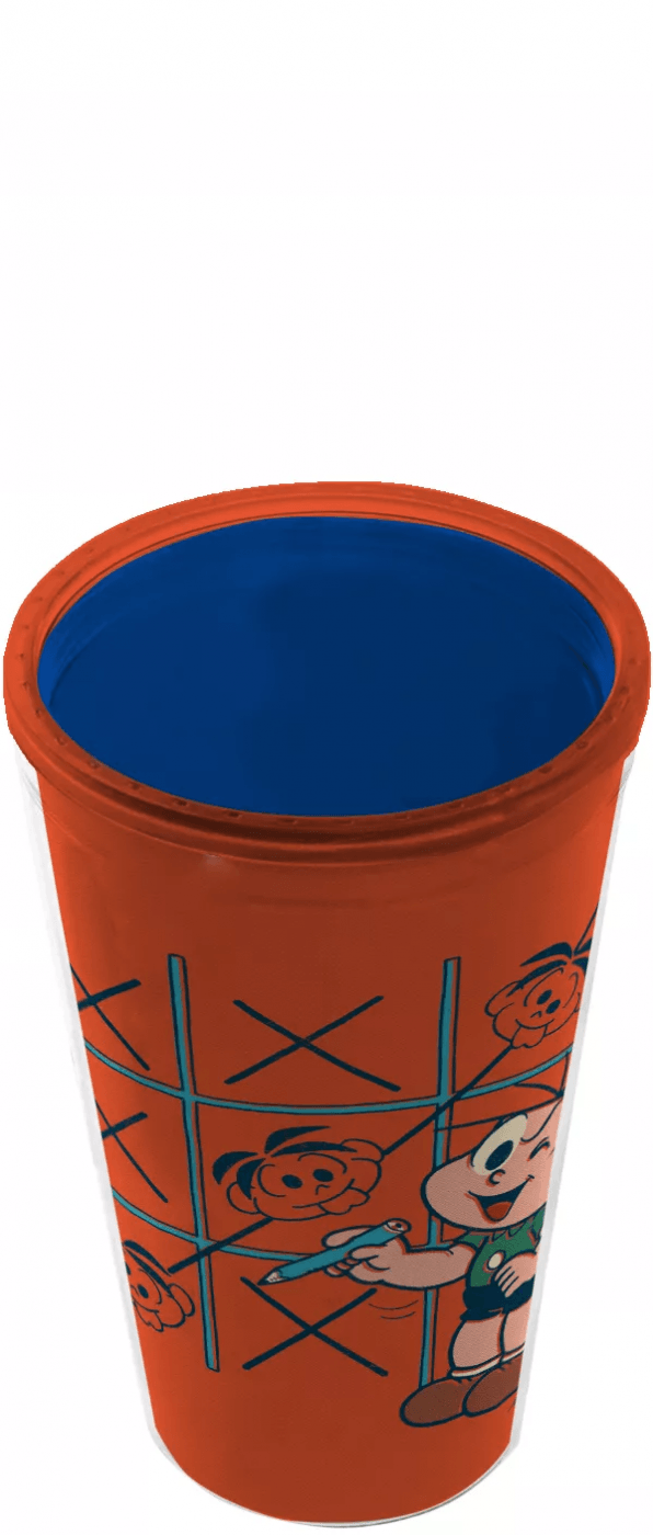 Copo Com Canudo - Turma da Mônica - Cebolinha