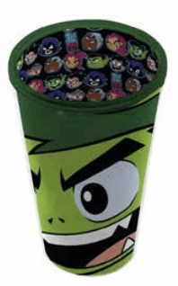Copo Com Tampa e Canudo - Beast Boy