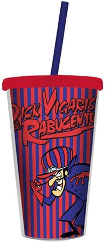 Copo Com Tampa e Canudo - Corrida Maluca - Dick Vigarista