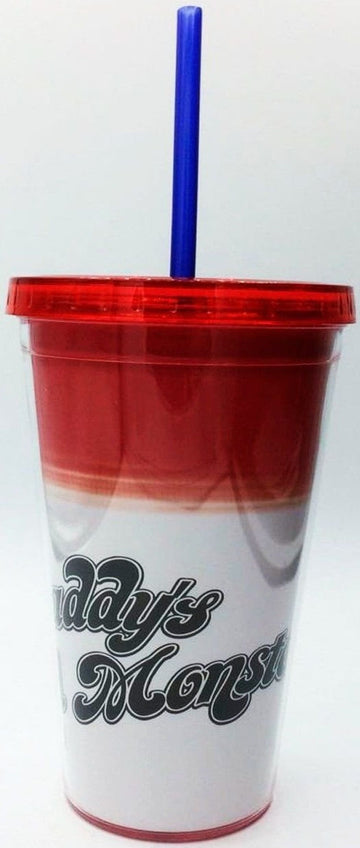 Copo com Tampa e Canudo - DC Comics - Arlequina