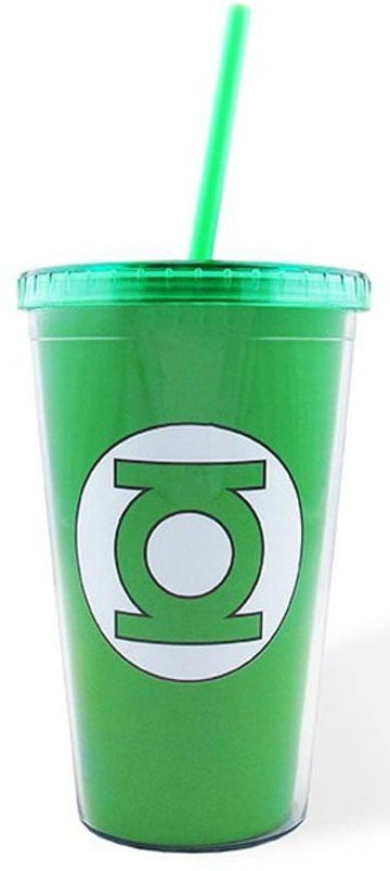 Copo Com Tampa e Canudo - DC Comics - Lanterna Verde