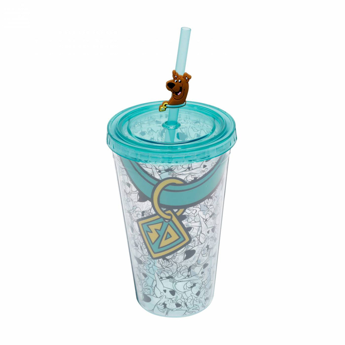 Copo Com Tampa e Canudo - Scooby-Doo - Coleira
