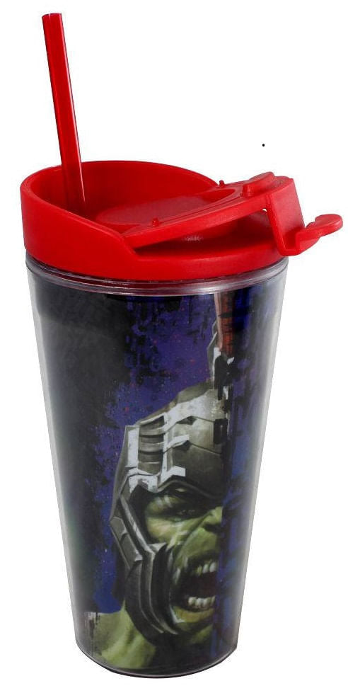 Copo Com Tampa e Canudo - Thor Ragnarok