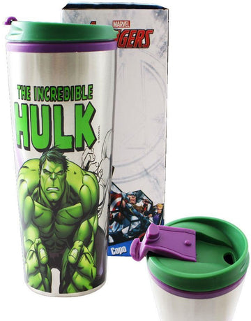 Copo para Viagem com tampa Inox - Hulk