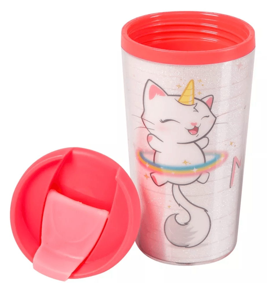 Copo Térmico Pop - Gato Unicórnio