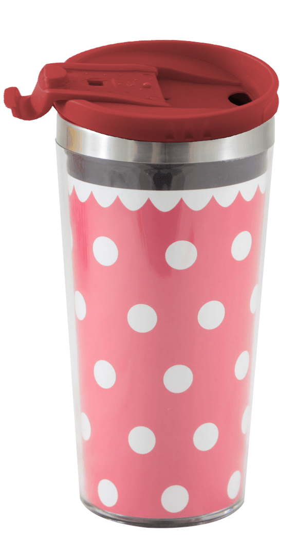 Copo Viagem Minnie Mouse com Glitter