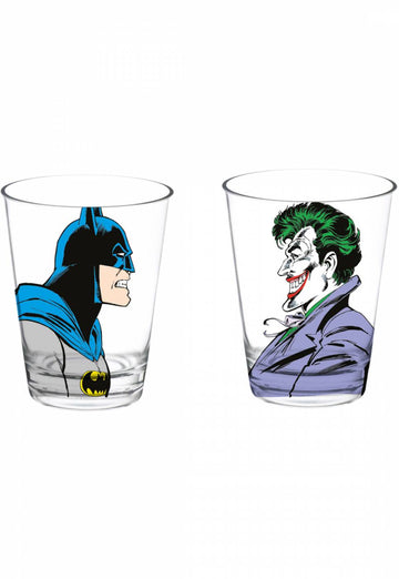 Copo vidro - Batman e Coringa