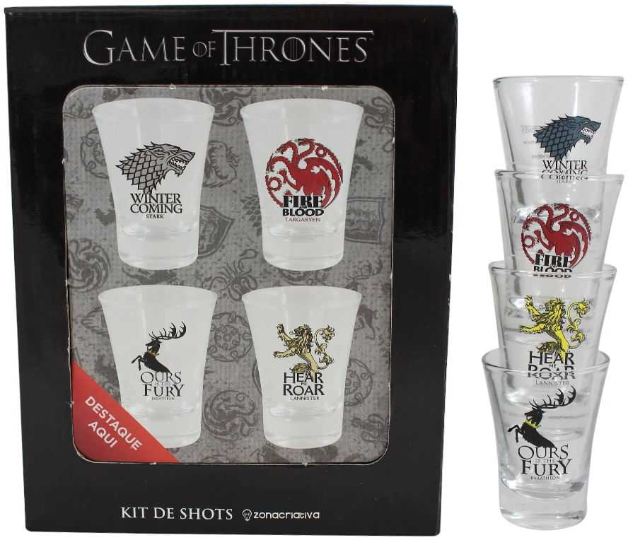 Copos Shot - Game of Thrones