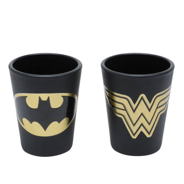Copos Shot - Mulher Maravilha e Batman preto