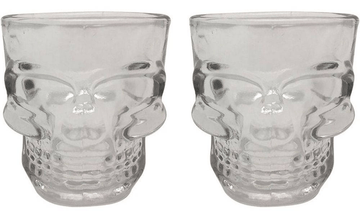 Copos Shot - Skull Transparente