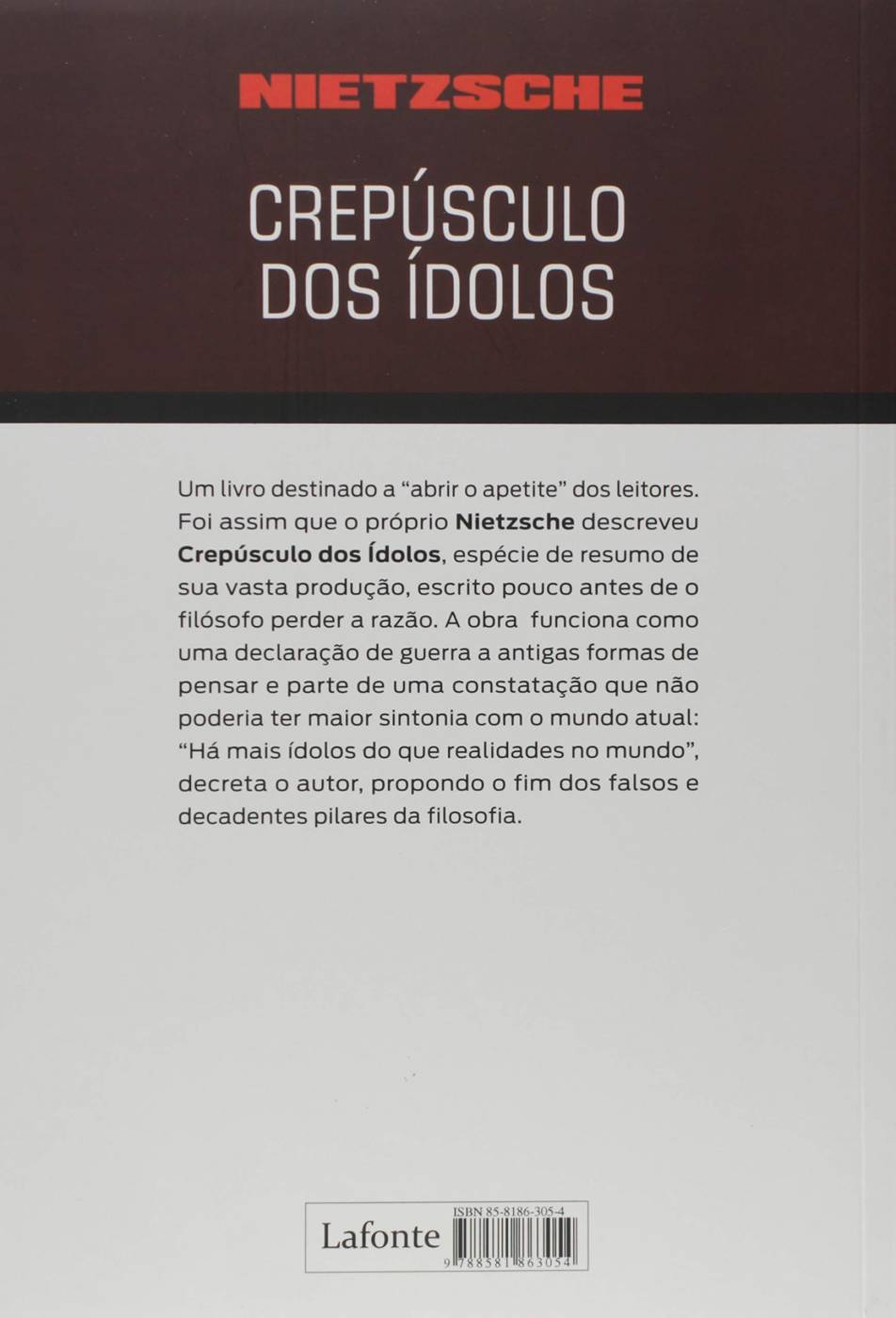 Crepúsculo dos Ídolos - Nietzsche