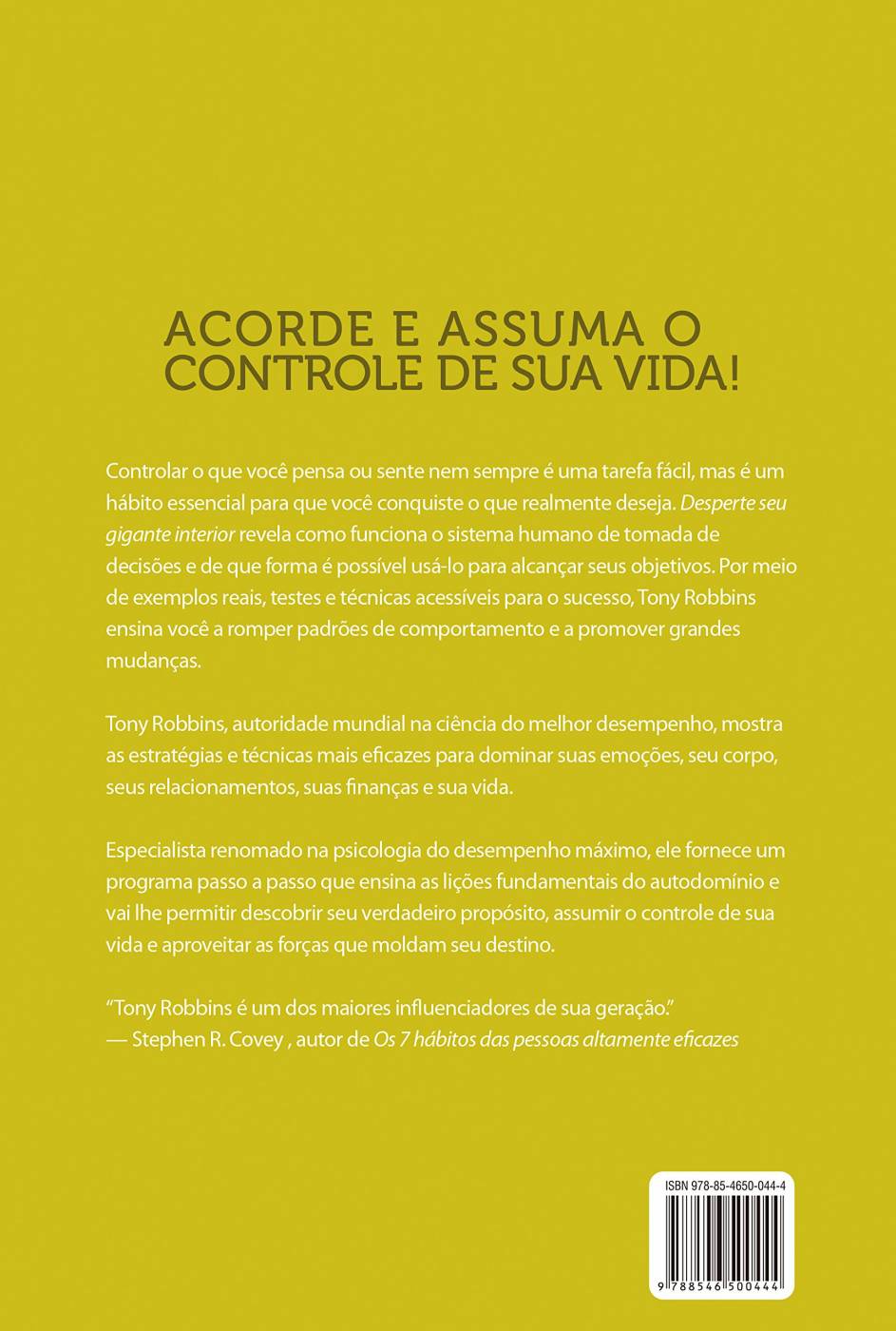 Desperte o seu Gigante Interior - Tony Robbins