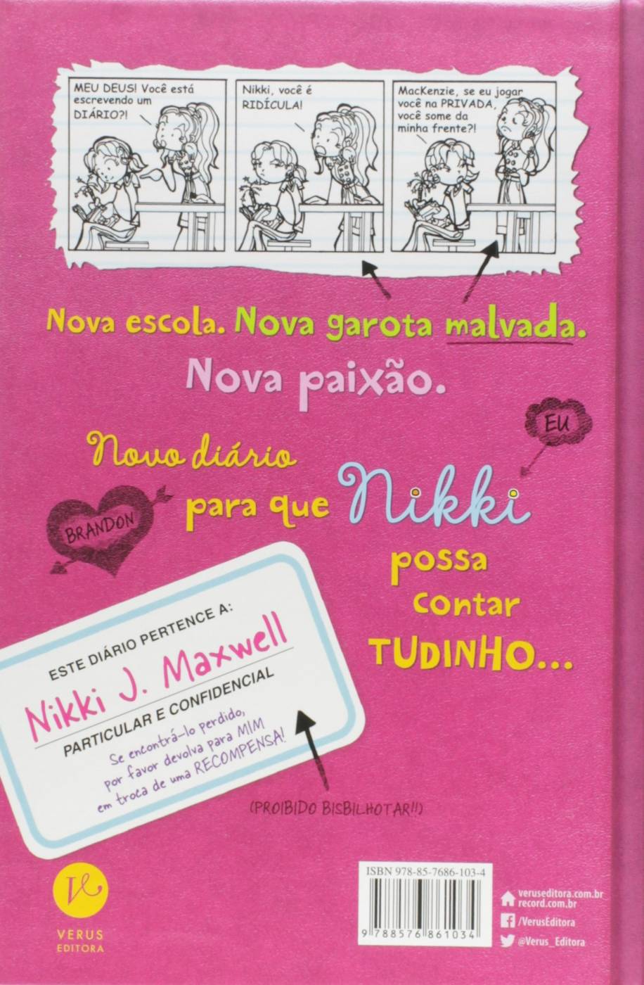 Diário De Uma Garota Nada Popular - Volume 1 -  Rachel Renée Russell