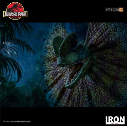 Dilophosaurus - Jurassic Park - Art Scale 1/10 - Iron Studios