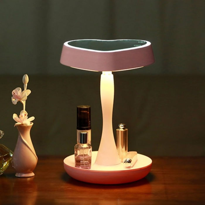 Espelho Led para Maquiagem - Coração