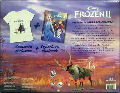 Frozen 2 - Livro + Camiseta