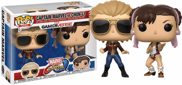 Funko Pop - Marvel vs Capcom - Captain Marvel vs Chun-Li