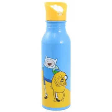 Garrafa Alumínio - Hora de Aventura - Finn e Jake