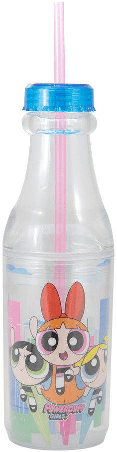 Garrafa Canudo - Meninas Super Poderosas
