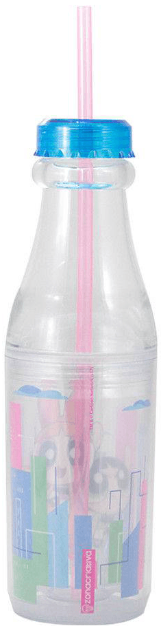 Garrafa Canudo - Meninas Super Poderosas