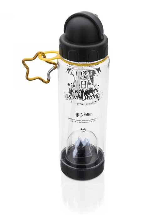 Garrafa Com Canudo e Domo Harry Potter Hogwarts