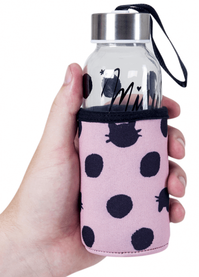 Garrafa de Vidro 300ml - Gatinha