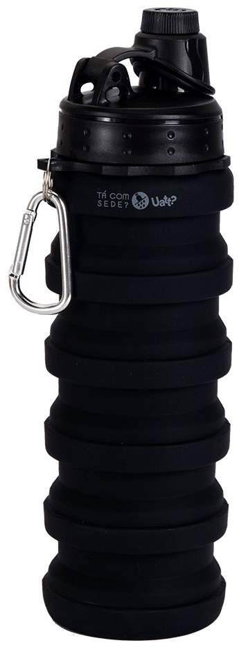 Garrafa Retrátil Preto - Ícone