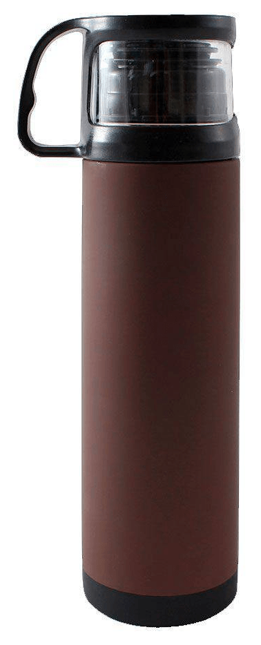 Garrafa Térmica 500 ml com Caneca - Que o Dia Seja Tão Bom Quanto o Cheirinho de Café