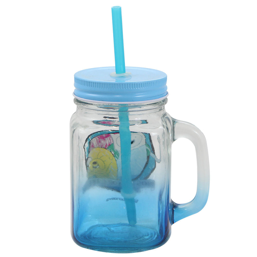 Jarra Com Canudo Adventure Time - Finn E Jake