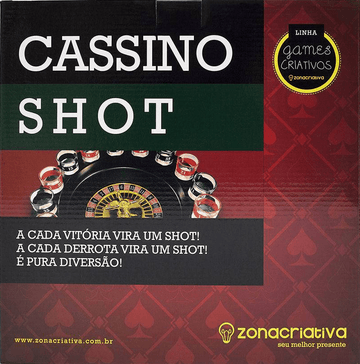 Jogo Roleta Cassino com 16 copos Shot