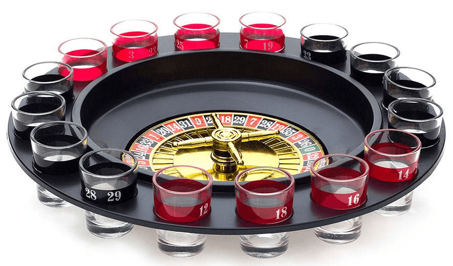 Jogo Roleta Cassino com 16 copos Shot