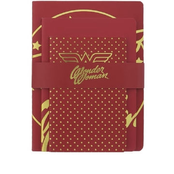 kit 3 Caderneta Mulher Maravilha