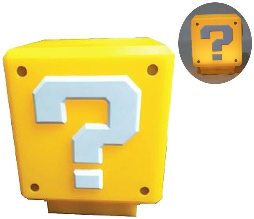 Luminária Cubo Super Mario