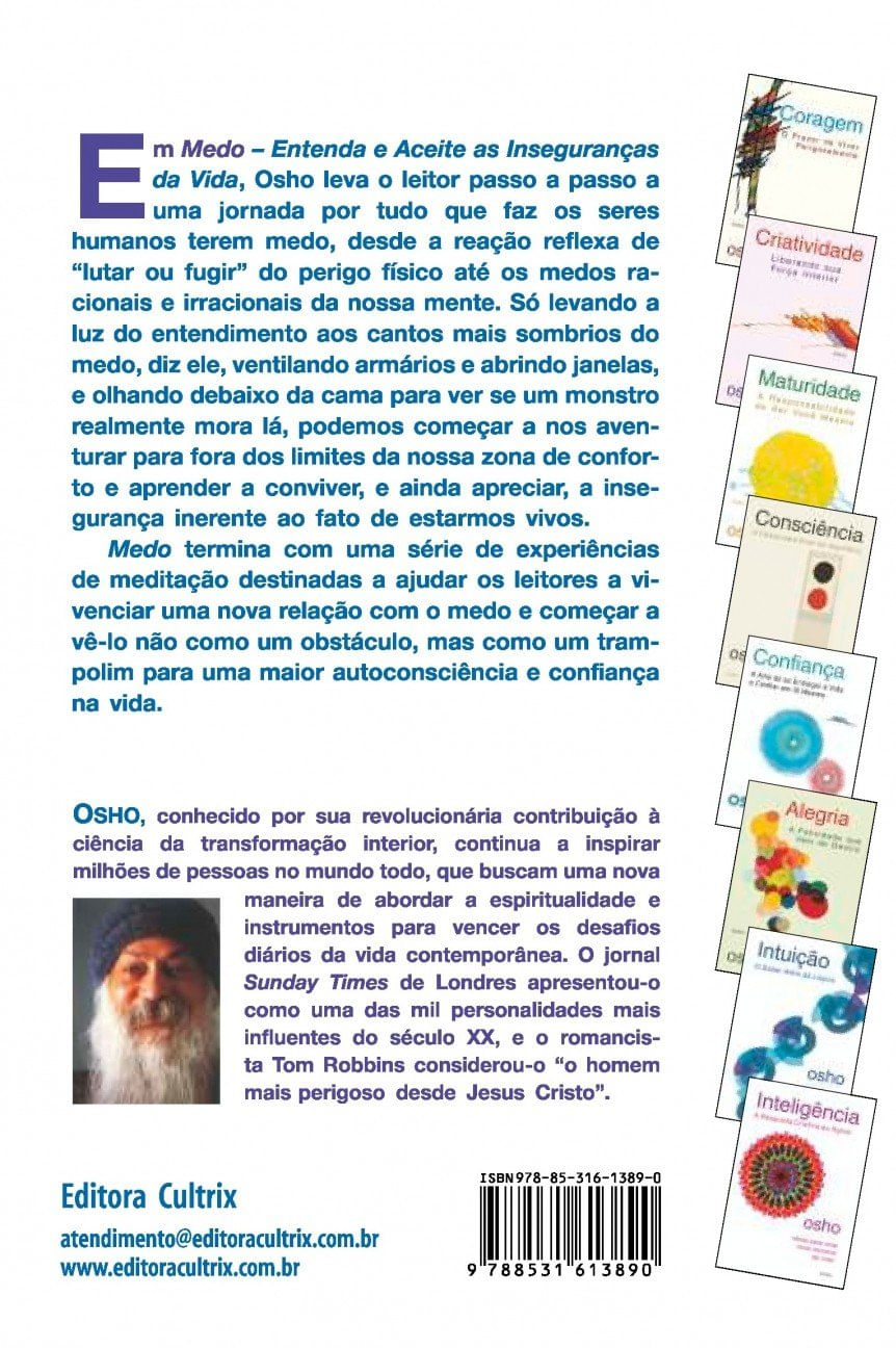 Medo: Entenda E Aceite As Inseguranças Da Vida - Osho