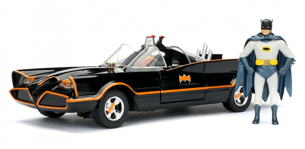 Metals Die Cast - Classic TV Series Batmobile & Batman