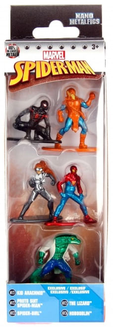 Metals Die Cast - Nano Metalfigs - Marvel Spider-Man 5 Pack A