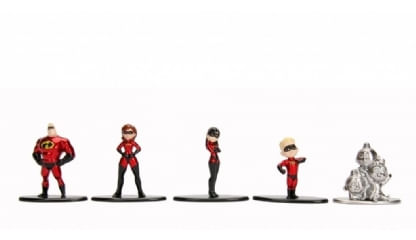 Metals Die Cast - Nano Metalfigs - Os Incríveis 5 Pack