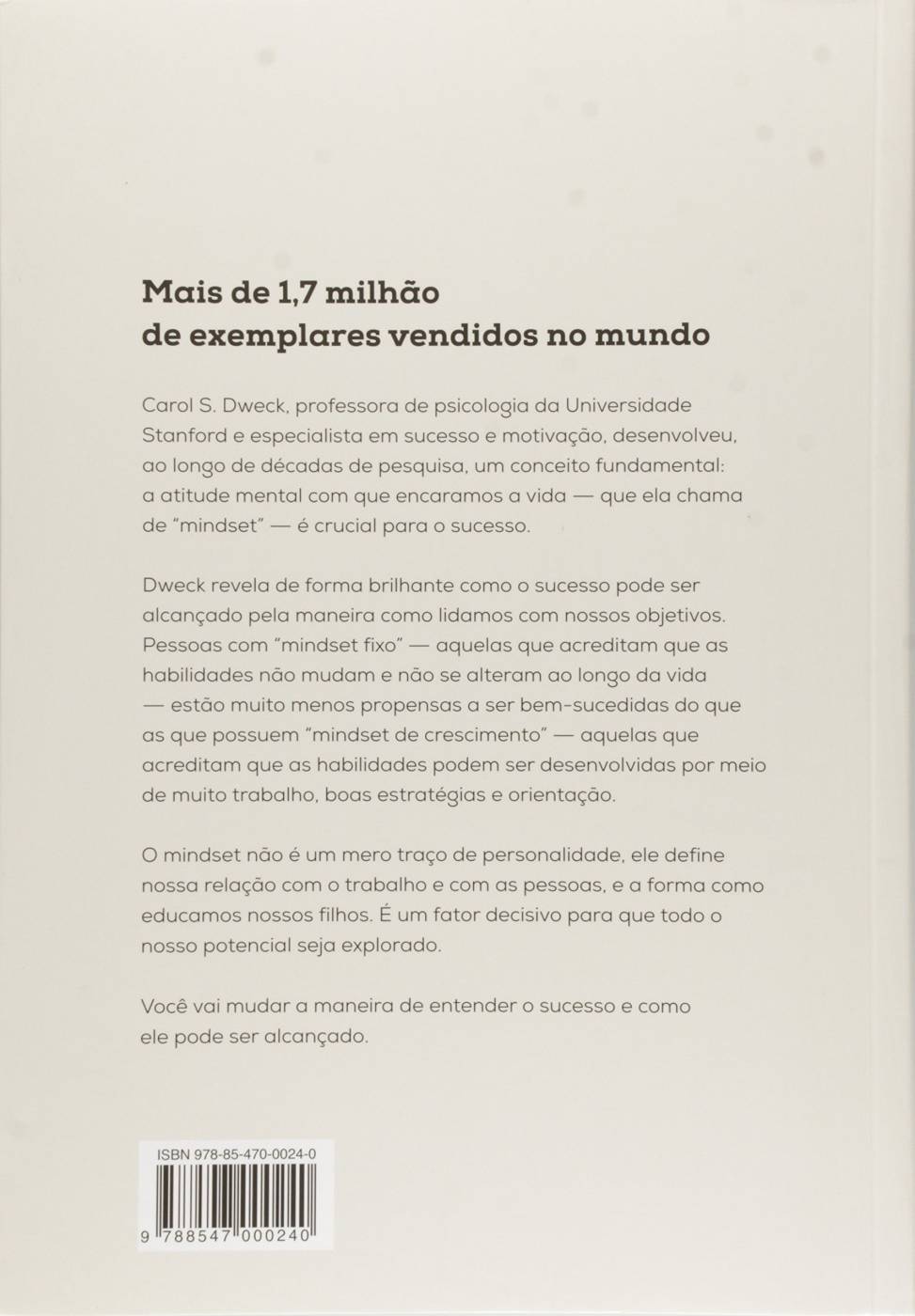 Mindset - A Nova Psicologia do Sucesso - Carol S. Dweck