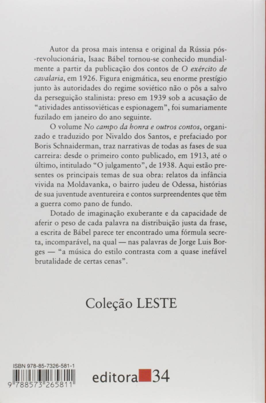 No Campo da Honra e Outros Contos - Isaac Bábel