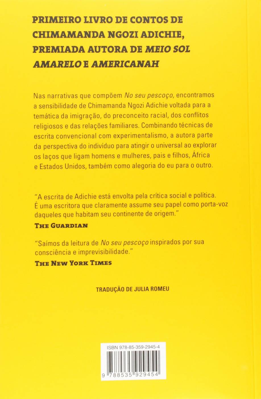 No Seu Pescoço - Chimamanda Ngozi Adichie