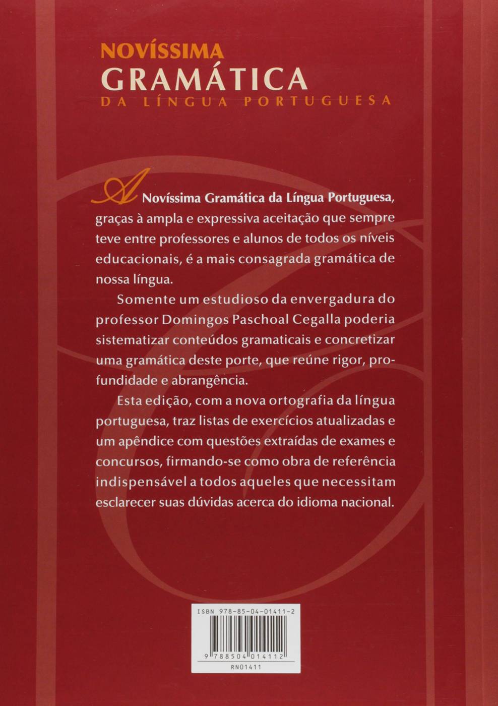 Novíssima Gramática da Língua Portuguesa - Domingos Paschoal Cegalla