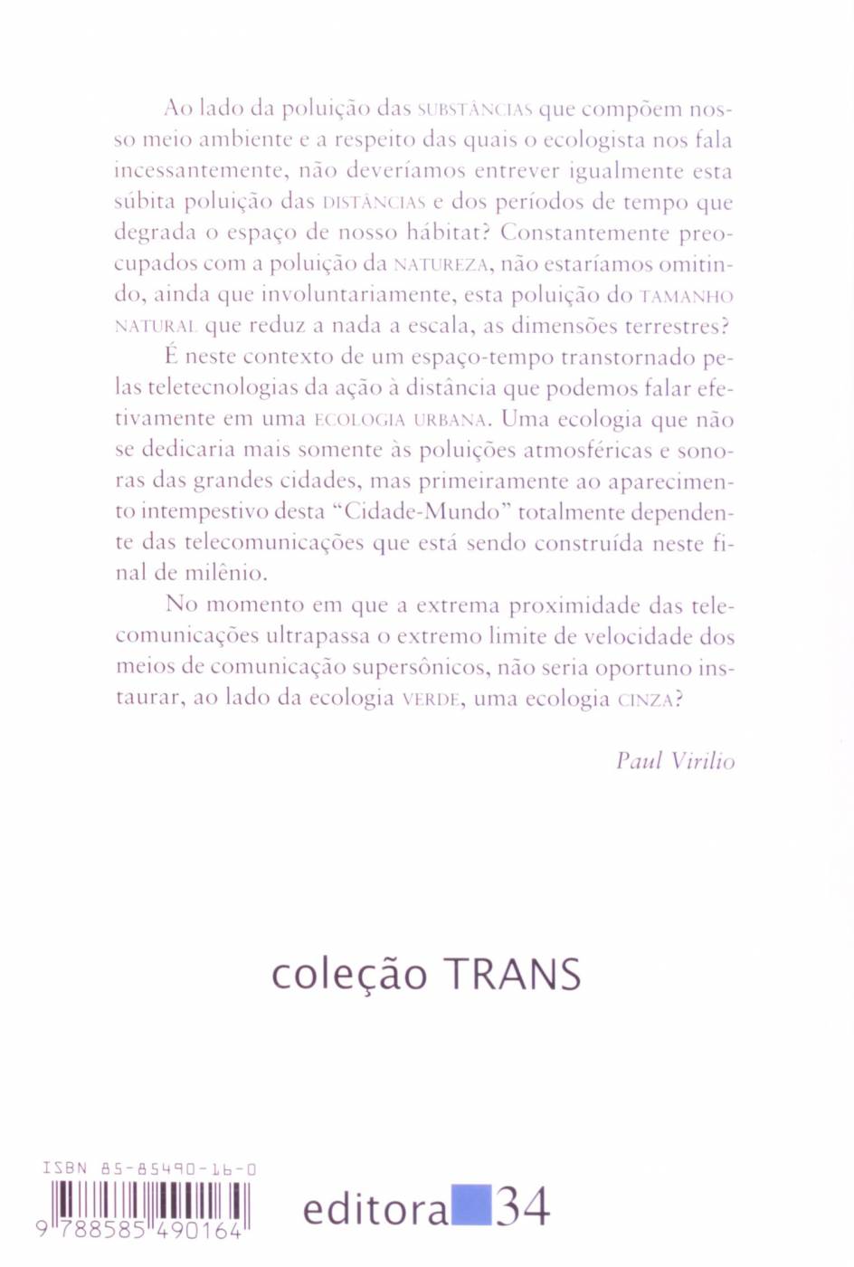 O Espaço Crítico - Paul Virilio