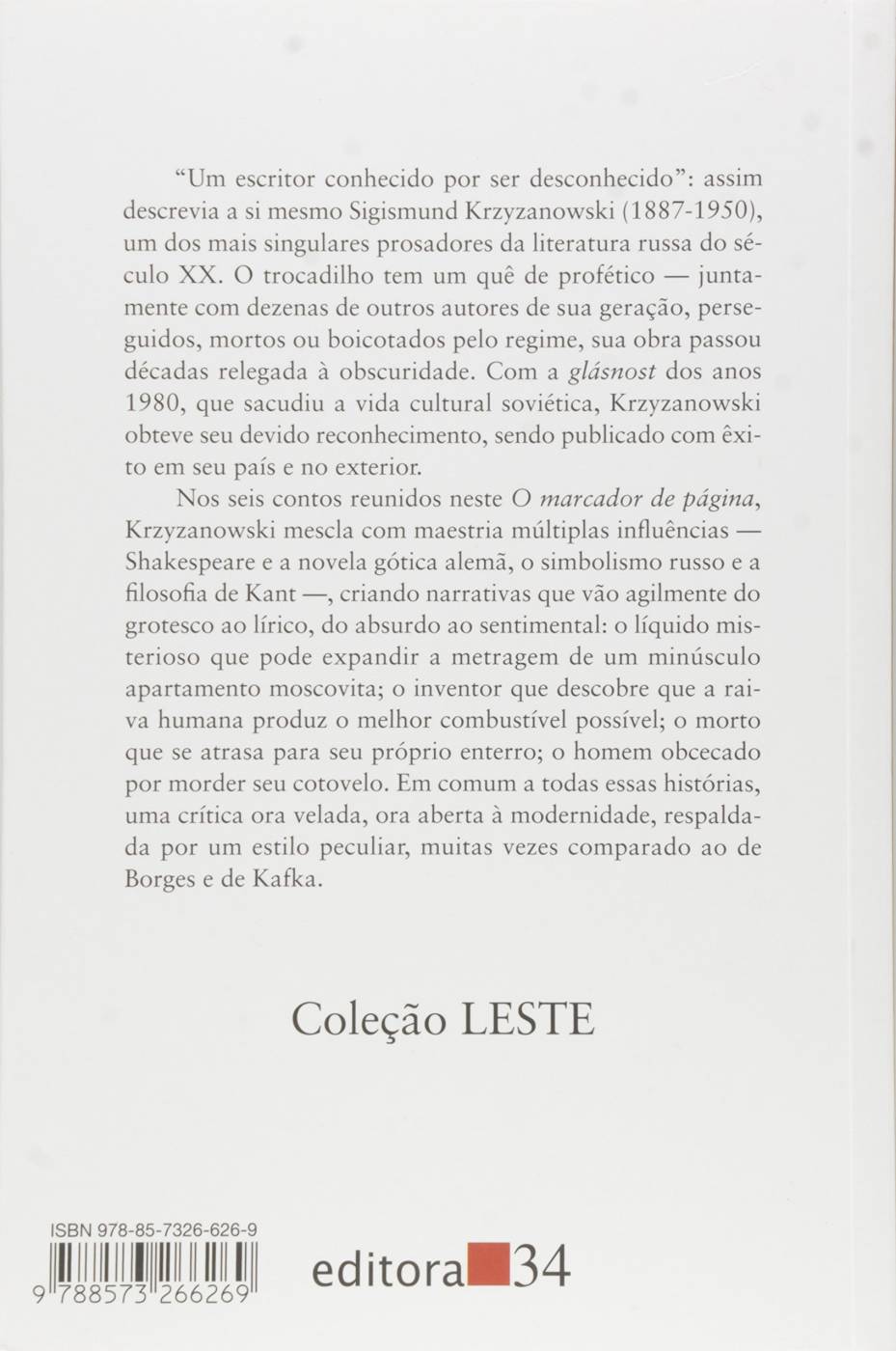 O Marcador de Página e Outros Contos - Sigismund Krzyzanowski