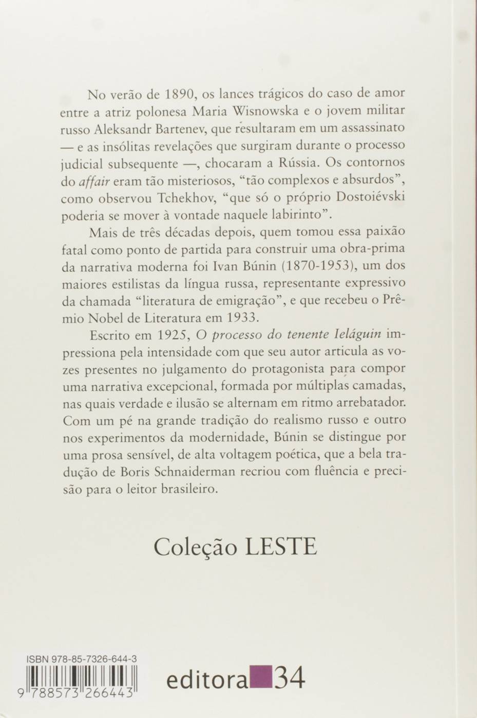 O Processo do Tenente Ieláguin - Ivan Búnin