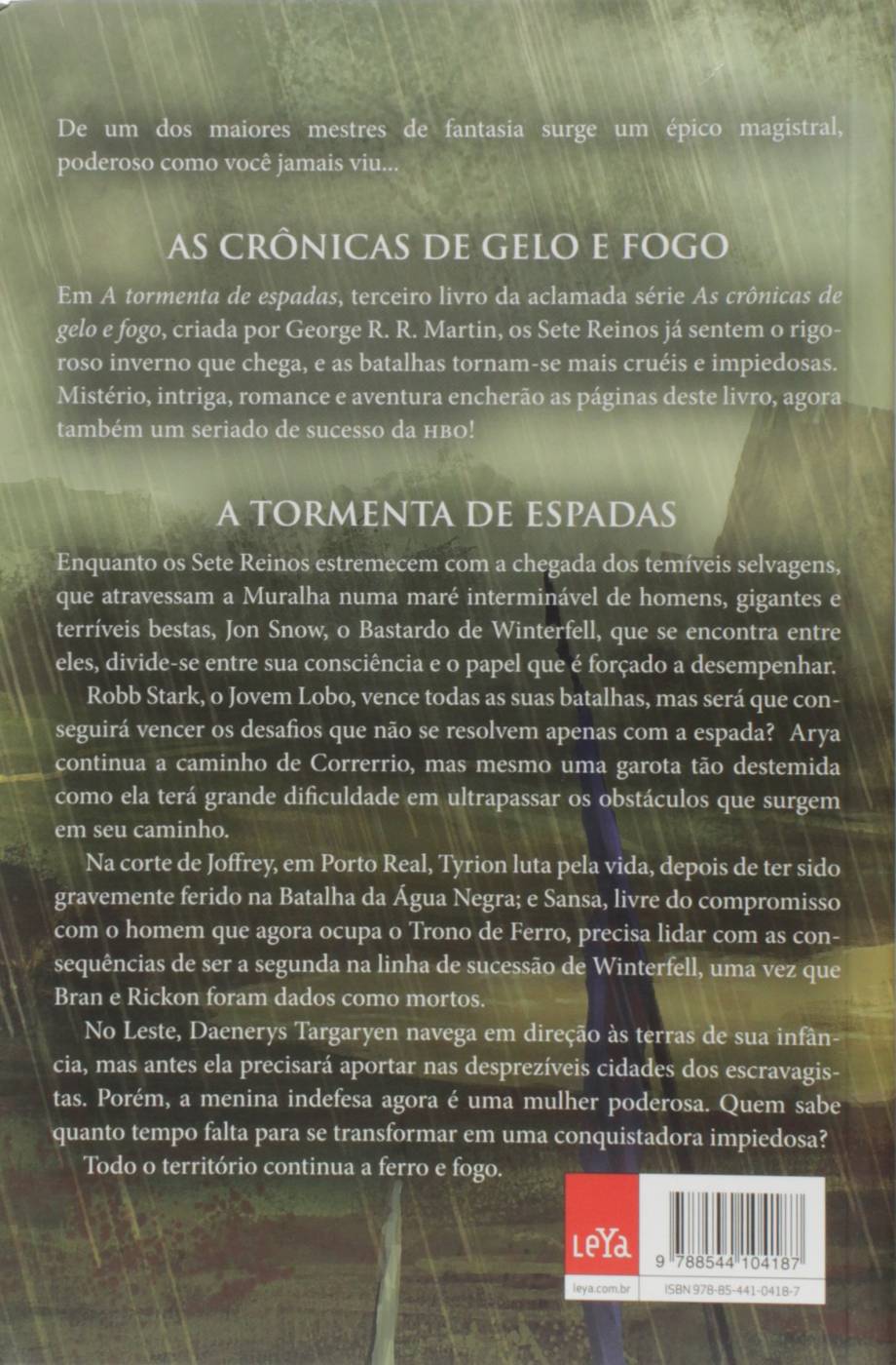 O Tormenta de Espadas - As Crônicas de Gelo e Fogo - Livro 3 - George R.R. Martin