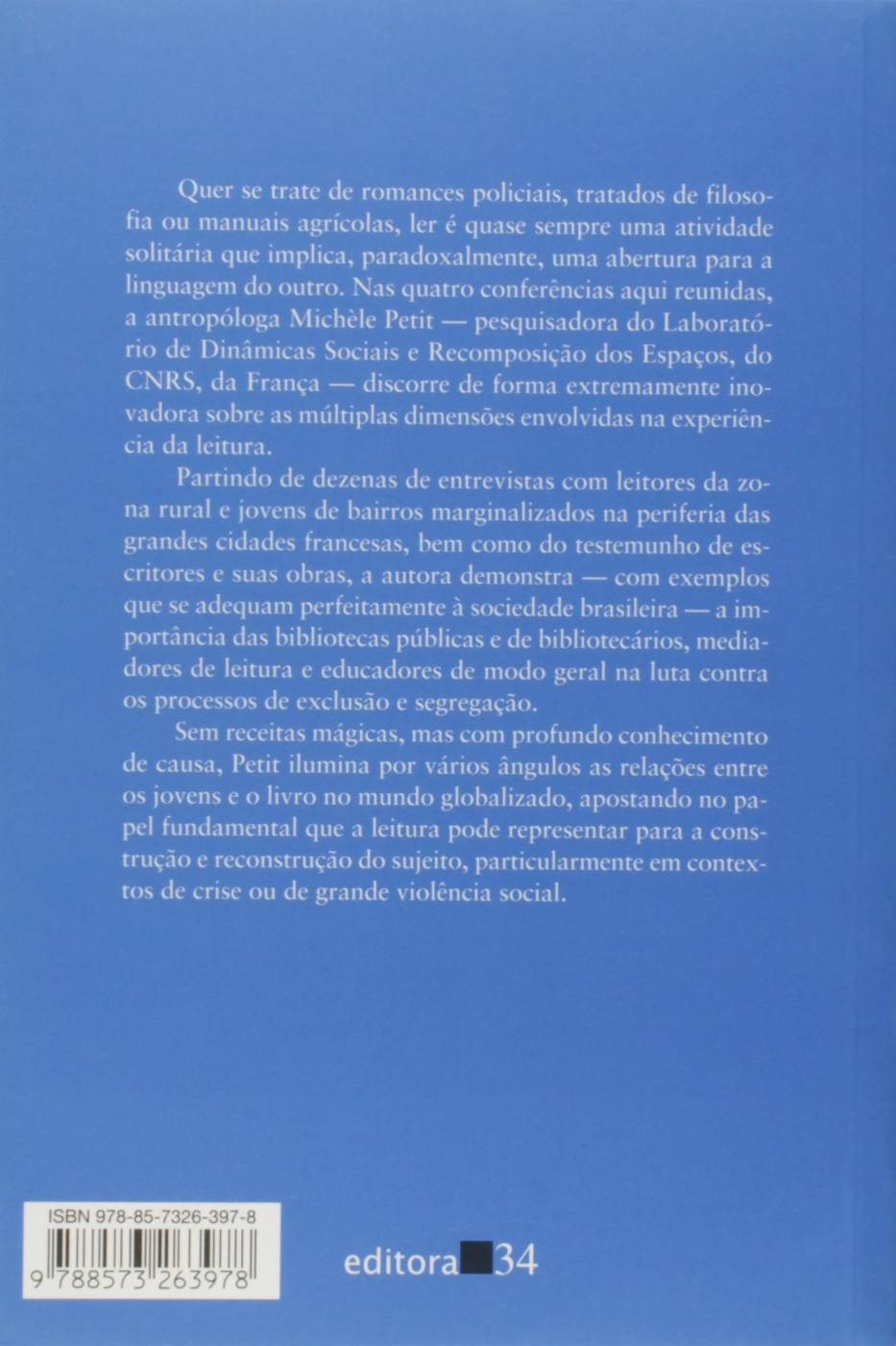 Os Jovens e a Leitura - Uma Nova Perspectiva - Michèle Petit