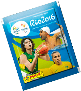 Pack 32 Figurinhas Jogos Olímpicos Rio 2016 + Álbum Capa Cartão
