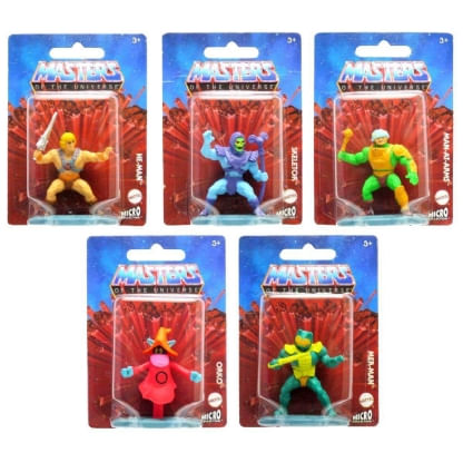 Pack 5 Mini Figs Micro Masters of the Universe - Micro Collection
