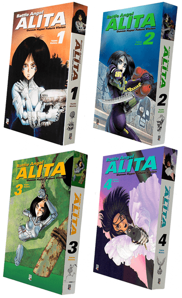 Pack Battle Angel Alita -  Vols. 1, 2, 3 e 4 (Obra Completa)